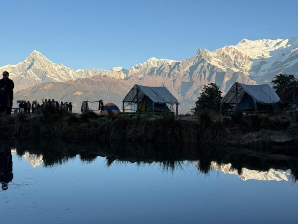 Upper manang tour route
